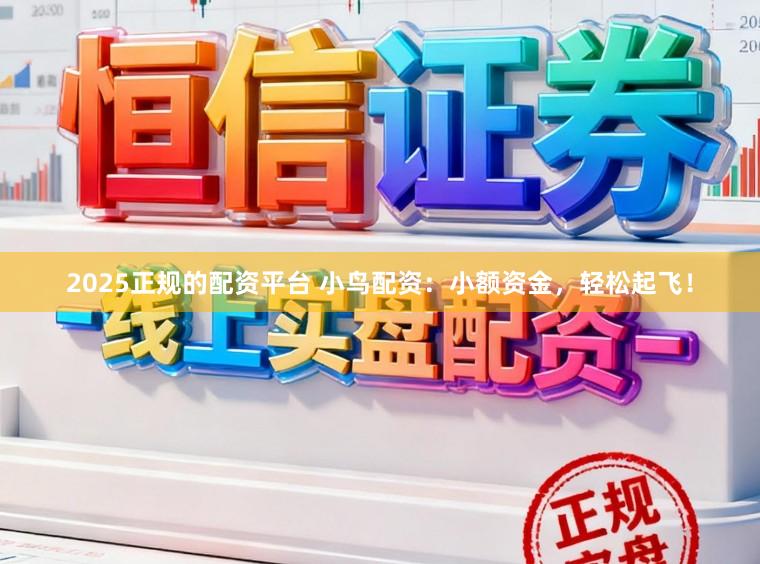 2025正规的配资平台 小鸟配资：小额资金，轻松起飞！